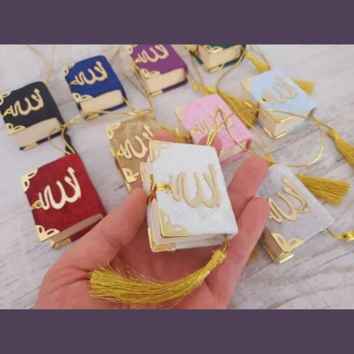 Koran Bok | Arbiska | 6 x 4,5 cm | Guld islamtrend