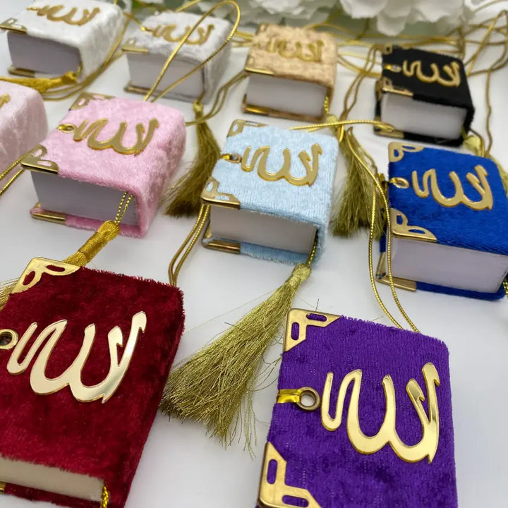 Koran Bok | Arbiska | 6 x 4,5 cm | Guld islamtrend