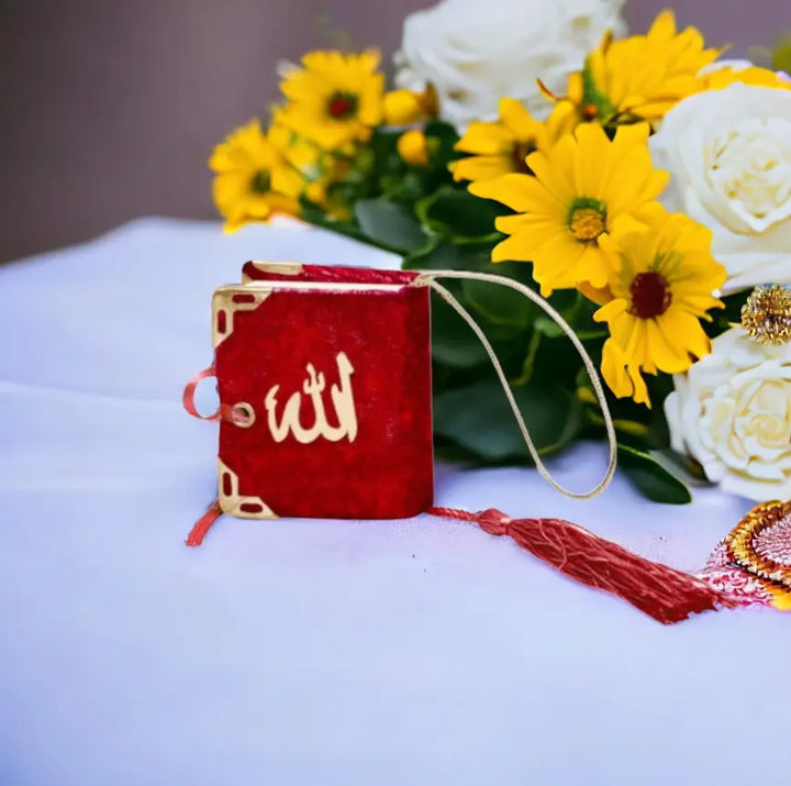 Koran Bok | Arbiska | 6 x 4,5 cm | Guld islamtrend