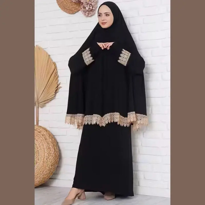 Oludeniz, TUR islamisk, kvinnor, klänningsbön islamtrend