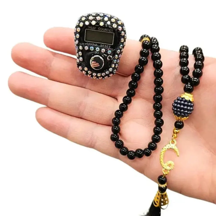 Tasbih dgital set – Svart islamtrend